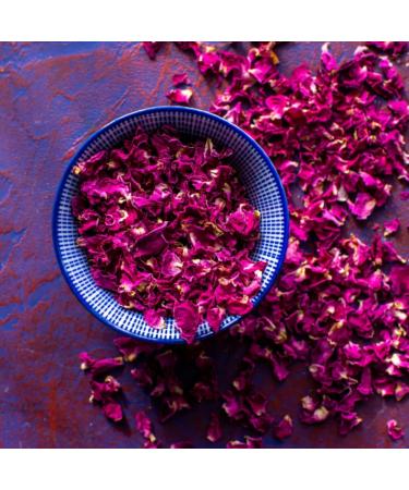 Edible Dried Flower Petal Cake Decorating Kit - 6 x 120ml Bags - Blue Cornflower Yellow & Orange Marigold Pink & Red Rose (231) - Buy Online on GoSupps.com