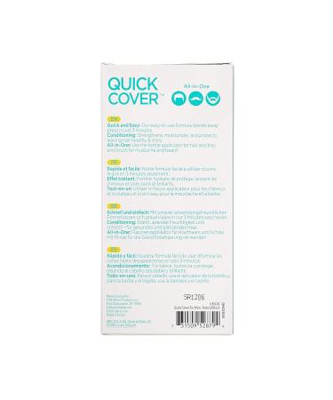 KISS Quick Cover Men s Permanent Hair Color for Mustache & Beard - Natural Black - Fast & Easy Hair Color Solution - Buy Online on GoSupps.com