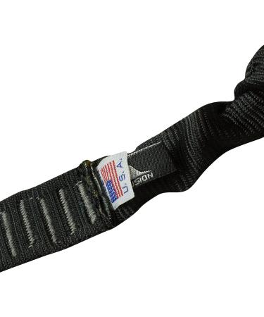 Fusion Tactical 23KN Black Elastic Sling Retention Helo Lanyard 4' - Snap Hook Shackle - 48x1 Size - Buy Online on GoSupps.com