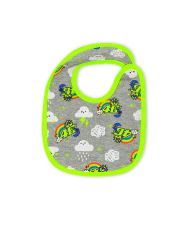 VR 46 Boy's Sun and Moon Bib Mel. Grey One Size