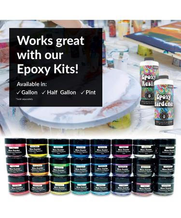 Pigment Powder for Epoxy Resin & Candle Making - Mica Powder for Bath Bomb & Soap Dye - Pearl Metallic Colorant for Resin Art - Buy Online on GoSupps.com