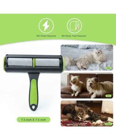 Mollypaws Upgrade Pet Hair Remover Roller Brush - Reusable for Couch, Clothes & Bedding - Non-Slip Handle for Comfort - Dog & Cat Hair Removal Tool - Buy Online on GoSupps.com
