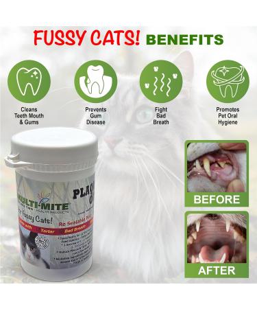 PLAQUE OUT for FUSSY CATS! Plaque Off and Tartar Removal 100% Natural Organic Solution to Oral Hygiene Problems including Plaque Tartar and Bad Breath - Multi-Mite (100g - Pack of 1) 100 g (Pack of 1) - Buy Online on GoSupps.com