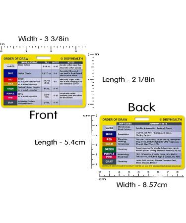 Phlebotomy Order of Draw Badge Card - Essential Cheat Sheet for Nurses and RN Students - Buy Online on GoSupps.com