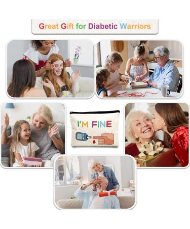 Diabetic Supplies Organizer Travel Bag - Funny Diabetes Case for Women & Men - 2 Piece Set - Great Christmas Gift - Buy Online on GoSupps.com