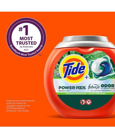 Buy Tide Power Pods Laundry Detergent Pacs with Febreze - 63 Count Botanical Rain Scent Freshness & Odor Eliminators - Ships Internationally - Buy Online on GoSupps.com