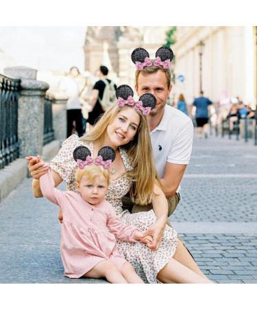 2PCS Pink Sequin Mouse Ears Hair Clips - Perfect for Birthday Parties & Costumes - Buy Online on GoSupps.com