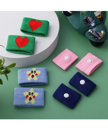 Disorder Acupressure Bracelets - 4 Anti-Nausea Bands for Kids & Adults | Seasickness Relief for Travel & Pregnancy - Cartoon & Multicolor - Buy Online on GoSupps.com
