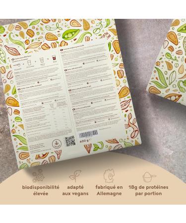 LIMITED EDITION Vegan Proteine en Poudre 600g | Caf Cr me | 18g Protein | Pois Riz & Tournesol | Pre/Post Workout Proteines Musculation | Prot ine Powder | Shake de Prot ines | Alpha Foods - Buy Online on GoSupps.com