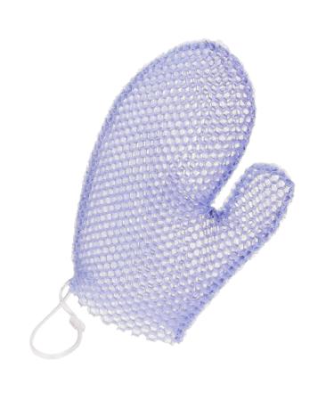 Supracor Spa Bath Glove Body Scrub Face Antibacterial Exfoliating Sponge Purple
