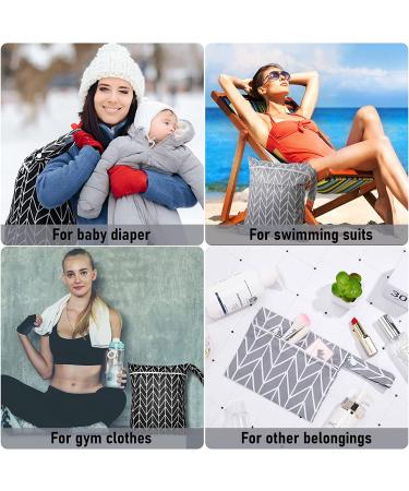 Wet Dry Bag Set - Waterproof, Washable, Travel-Friendly for Cloth Diapers & Swimsuits - 6 Piece Diaper Wet Bag Bundle - Buy Online on GoSupps.com