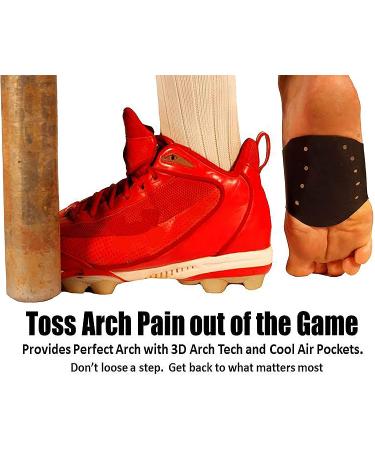 FOOTS LOVE Plantar Fasciitis Gel Cushioned Arch & Heel Support Sleeves - Cooling Air Pockets - Men and Women (Black) - Buy Online on GoSupps.com