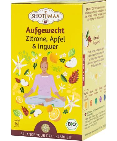  Shoti Maa Shoti Maa Awakened Organic Ayurvedic Tea - Lemon Apple and Ginger 32g - Buy Online on GoSupps.com