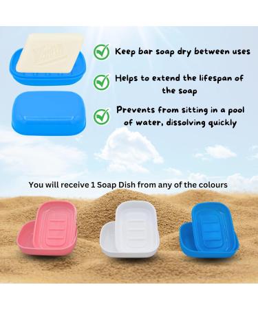 Laundry Soap Bar Bundle with Vanish Soap Bar Stain Remover for Clothes 3 x 75g and Glameno Soap Dish with Lid - Buy Online on GoSupps.com