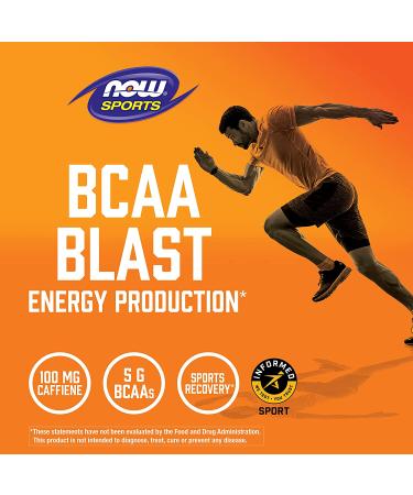 Now Foods Sports BCAA Blast Natural Raspberry - 600g | Boost Recovery & Performance - Buy Online on GoSupps.com