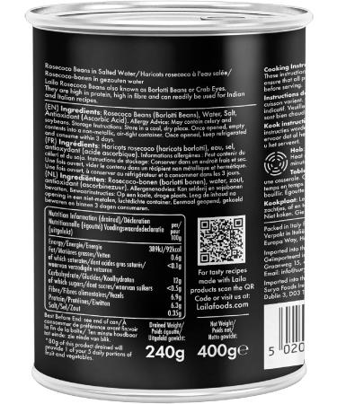 Laila Canned Rosecoco Beans 12x400g (pack of 12) - Buy Online on GoSupps.com