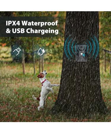 Queenmew Anti Bell Device for Dogs - 3 Modes Ultrasound Bark Control 33ft Range IPX4 Waterproof - Effective Training for Large & Small Dogs Indoors & Outdoors - Buy Online on GoSupps.com