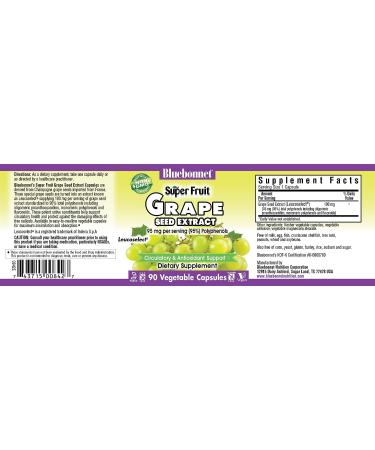 BlueBonnet Super Fruit Grape Seed Extract 90ct | Antioxidant Supplement - Buy Online on GoSupps.com