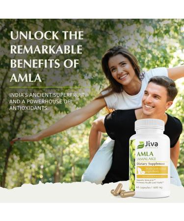Jiva Botanicals Amla Capsules Vegan - Indian Gooseberry Supplement 120 Serving. Easy to Take Amla Powder Alternative from. Also Known as Amala or Amalaki. Natural Source of Vitamin C. Made in USA 1 Count (Pack of 120) - Buy Online on GoSupps.com
