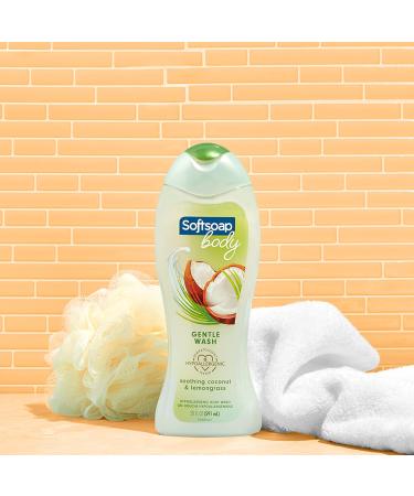 Softsoap Gentle Hypoallergenic Body Wash, Coconut Oil & Lemongrass - 20 Fl Oz (Pack of 4) - Buy Online on GoSupps.com