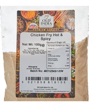 Old India Chicken Fry Hot & Spicy 100g 100 g - Buy Online on GoSupps.com