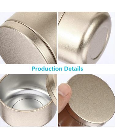 12 pcs Aluminum Jar Candle Cans - 50ml Travel Cream Tins with Lid & Stickers for Lip Balm & Cosmetics - Buy Online on GoSupps.com