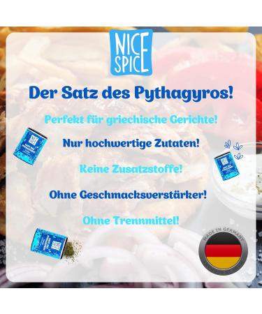 NICE SPICE Pythagyros Spice Boxes (10 x 55g) Pack of 10 Perfect for Tzatziki and Gyros 10 Exquisite Ingredients Including Dill and Ginger Delight for Greece Lovers - Buy Online on GoSupps.com