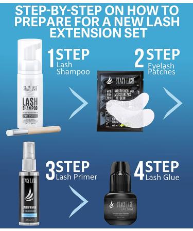 Stacy Lash Eyelash Extension Primer/Cleanser 1.35fl.oz/40ml - Protein Oil Remover for Stronger Adhesive Bonding Power - Pretreatment for Semi Permanent Extensions - Buy Online on GoSupps.com