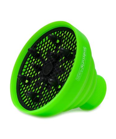 Collapsible Silicone Hair Diffuser Attachment for Portable Travel - Green | SindycurlsMagic - Buy Online on GoSupps.com