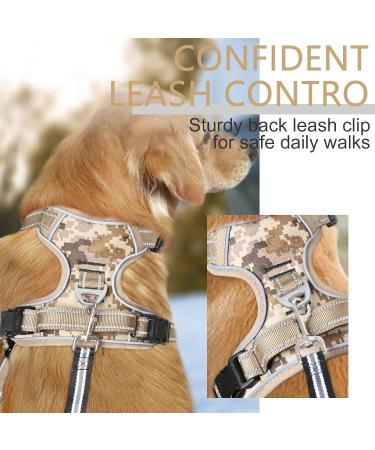 Buy Heele Dog Crockery & Large Dog Harness | Front & Back Clips Neck Release - International Shipping - Buy Online on GoSupps.com