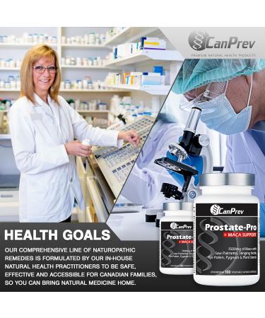 CanPrev Prostate-Pro + Maca Support | 100 v-caps l Supports Optimal Prostate Health l With Vitamin D3 & Zinc Citrate - Buy Online on GoSupps.com