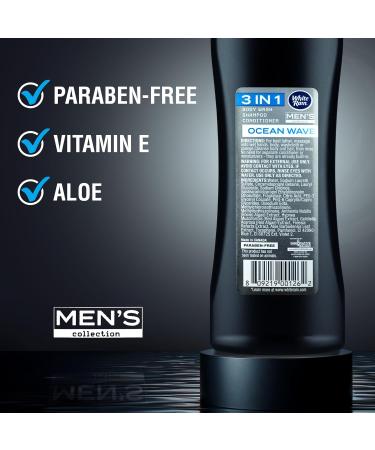 Buy White Rain Men's 3-in-1 Body Wash Shampoo & Conditioner - Ocean Wave 18oz (6 Pack) - Fresh Scented Body Wash & Travel Shampoo Bottle for Men - International Shipping Available - Buy Online on GoSupps.com