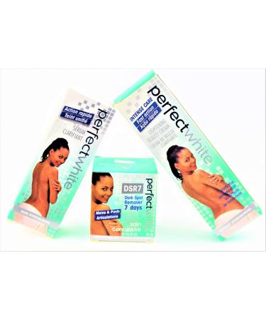 Perfect White Combo Serum Tube Cream And Dark Spot Remover 3 Pack Bundle