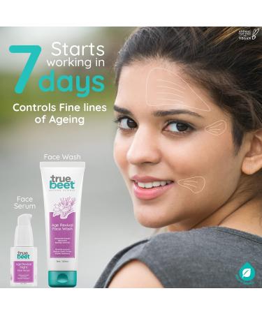 Age Revival Face Wash for Men & Women - Anti-Aging Wrinkle Control Dark Circle Reduction with Rockweed Bakuchiol & Rosehip Oil (120ML - Buy Online on GoSupps.com