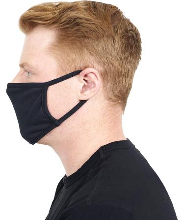 New Republic Cotton 3 Pack Face Masks - Black - Buy Online on GoSupps.com