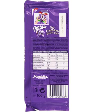 Milka Crispy Rice Chocolate Bar 100g - Pack of 2 - Buy Online on GoSupps.com