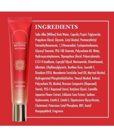 Camellia Retinol Eye Cream with Hyaluronic Acid | Hydrating Korean Eye Cream for Wrinkles & Dark Circles | Cruelty-Free - Buy Online on GoSupps.com