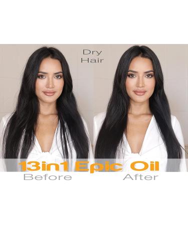 Sustainable Glam 13in1 Epic Hair Oil with Argan & Coconut Oil - Vegan, Sulfate & Paraben-Free - Buy Online on GoSupps.com