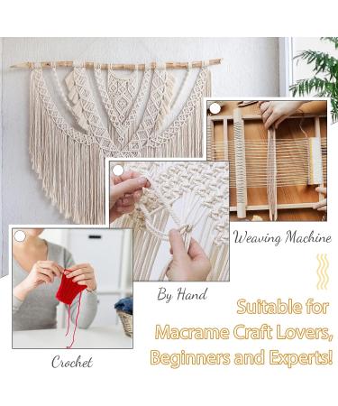 LEREATI 3mm Macrame Cord 219 Yards | Natural Cotton Twine for Crafts | Thick Colored Macrame Rope Yarn for DIY Projects | Peacock Blue Macrame String - 3mmx219yards - Buy Online on GoSupps.com