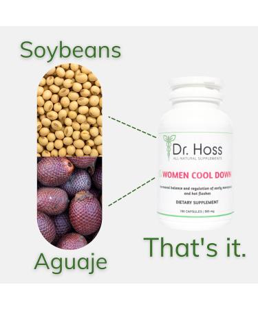 Dr. Hoss Women Cool Down Supplement for Hormonal Balance & Menopause Relief - 100 Capsules - Buy Online on GoSupps.com
