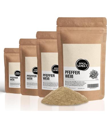 Spicy Welt Poivre Blanc Moulu (100g) Poivre Blanc en Poudre Fine | Id al B chamel Poisson Pur e & Sauce Cr me | Saveur Subtile & Piquant Discret | 100% Naturel Sans Additifs 100 g (Lot de 1) - Buy Online on GoSupps.com