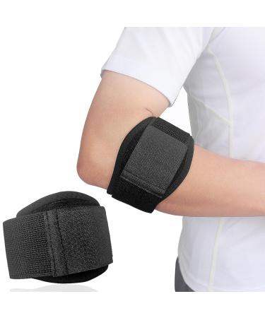 YUNYILAN Tennis Elbow Brace - Adjustable Forearm Support Strap with Gel Compression Pad for Tennis & Golfer Tendinitis Elbow Pain Relief - Men Women
