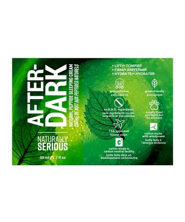 Naturally Serious After-Dark Natural Peptide Sleeping Cream | Anti-Aging Vegan Night Cream | Cruelty-Free Skincare for Global Shipping - Buy Online on GoSupps.com