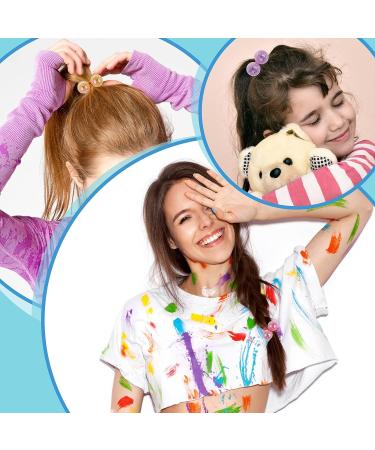 Lusofie 12 Pcs Ball Hair Ties - Acrylic Blingbling Ponytail Holders for Girls and Kids - Buy Online on GoSupps.com