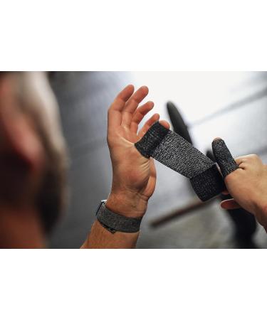 WOD ST-CEAB Weightlifting Thumb Tape - 1.5" Black Latex-Free Self-Adhesive (Pack of 3) for Hand Finger Climbing & Hook Grip Protection - Buy Online on GoSupps.com