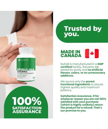 NEW 1200mg MAXIMUM POTENCY Organic Spirulina powder per tablet Powerful Antioxidant Allergy Relief Improved Energy and Vitality Blue-Green Algae Superfoods. High in Iron Non-GMO Gluten Free. 120 Vegan Tablets. 120 count (Pack of 1) - Buy Online on GoSupps.com