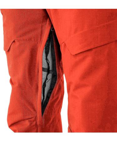 Esobo Men's Lightweight Waterproof Snow Bib Overalls - Orange | Medium Ski Pants - Buy Online on GoSupps.com