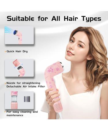 7-Shape Hair Dryer | 110 000 RPM Fast Drying | Anti Frizz with 100M Negative Ions | Lightweight & Travel Friendly | 3 Heat & Speed Settings | Thermal Protection in Pink - Buy Online on GoSupps.com