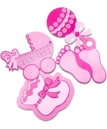 Baby Shower Wishing Well Card Box - Pink Keepsake Carriage Decoration - Buy Online on GoSupps.com