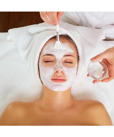 RONRONS Professional 12-Piece Fan Mask Brush Set - Synthetic Bristles Applicator for Mud Mask, Blush, Serum - Clear Handle Makeup Tool Kit - Buy Online on GoSupps.com